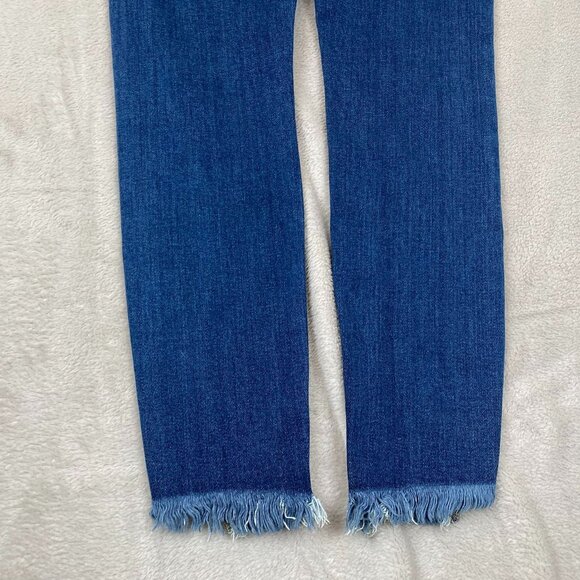 KanCan Womens Skinny Mid-Rise Jeans Size 25 Frayed Hem 211014 - Picture 15 of 16